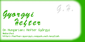 gyorgyi hefter business card